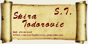 Spira Todorović vizit kartica